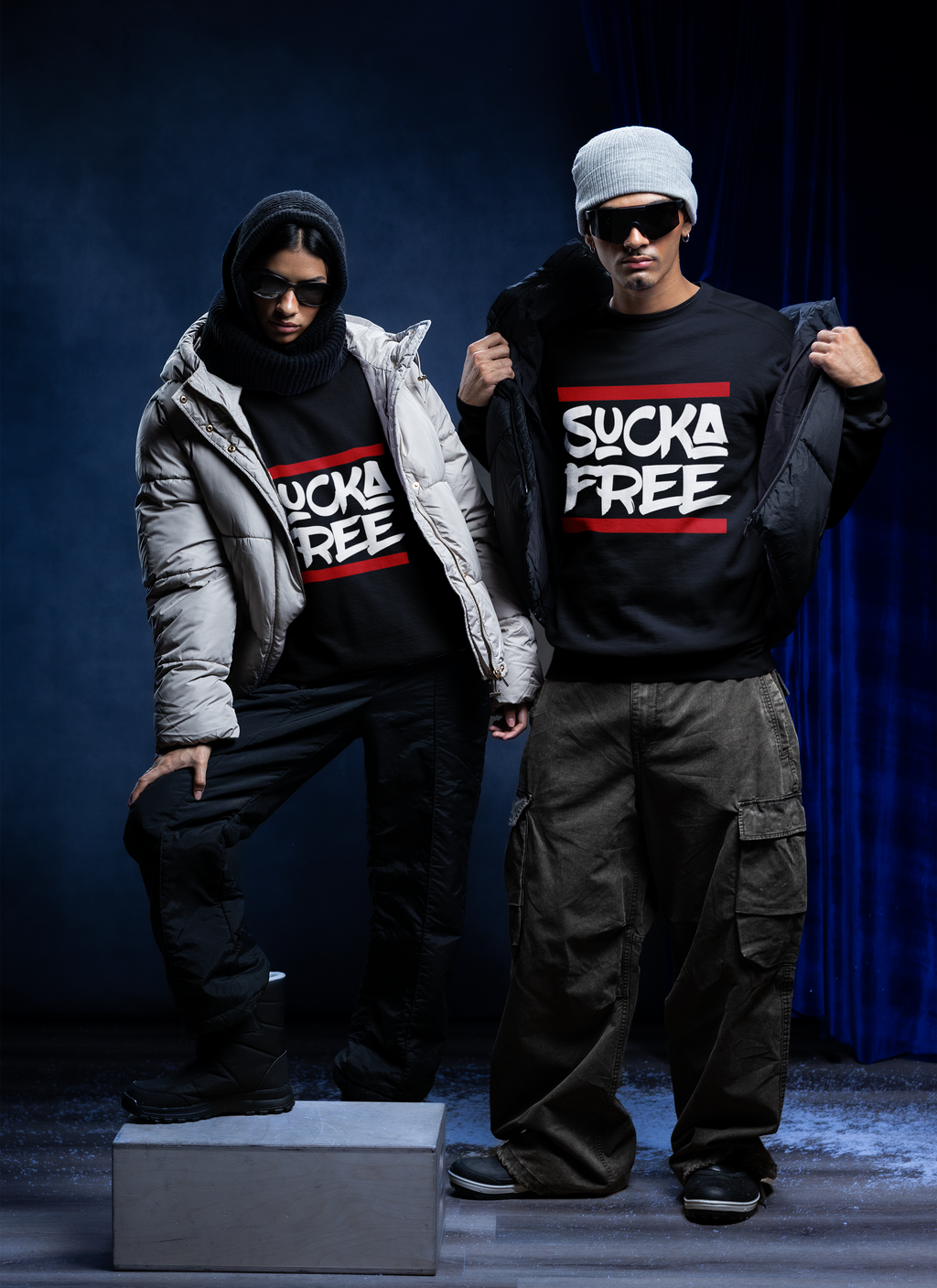 “Sucka Free” Black Hoodie – Bold Streetwear Style