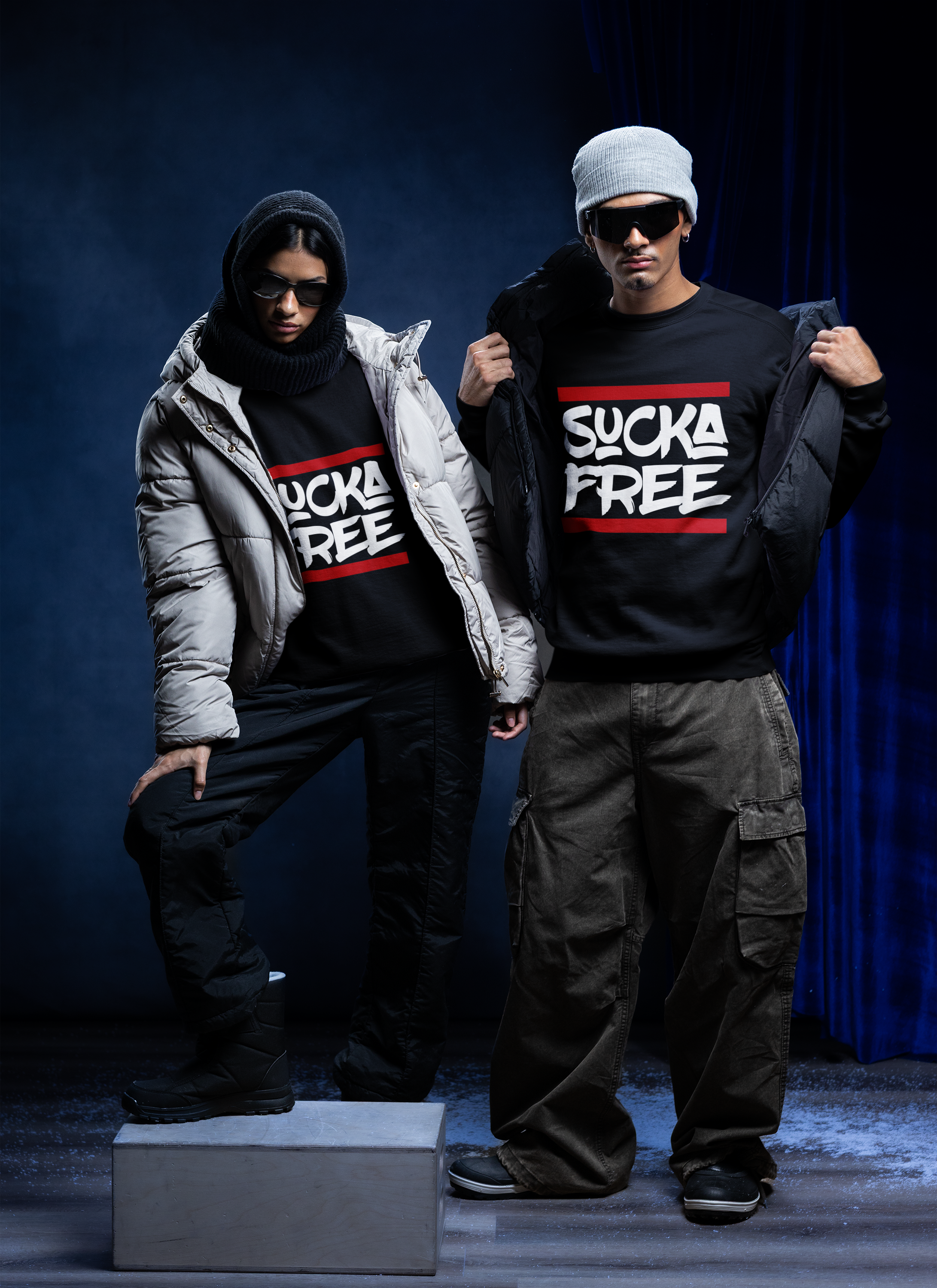 “Sucka Free” Black Hoodie – Bold Streetwear Style