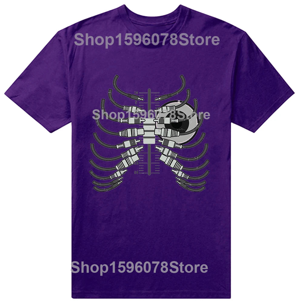 Husband Dad DJ Legend Funny Disc Music Player T Shirts Summer Graphic Cotton Streetwear Short Sleeve Birthday Gifts T-shirt Men
