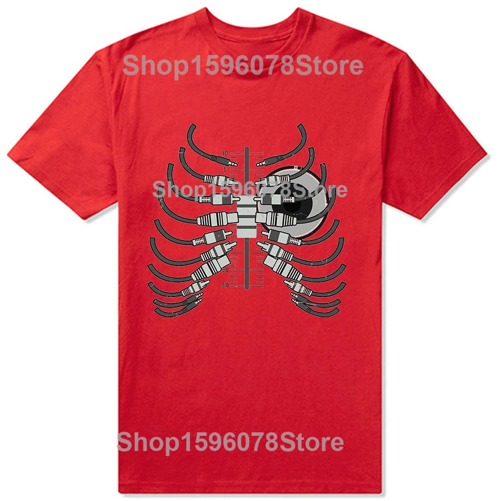 Husband Dad DJ Legend Funny Disc Music Player T Shirts Summer Graphic Cotton Streetwear Short Sleeve Birthday Gifts T-shirt Men