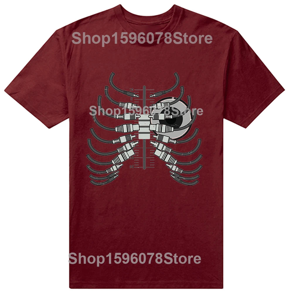 Husband Dad DJ Legend Funny Disc Music Player T Shirts Summer Graphic Cotton Streetwear Short Sleeve Birthday Gifts T-shirt Men