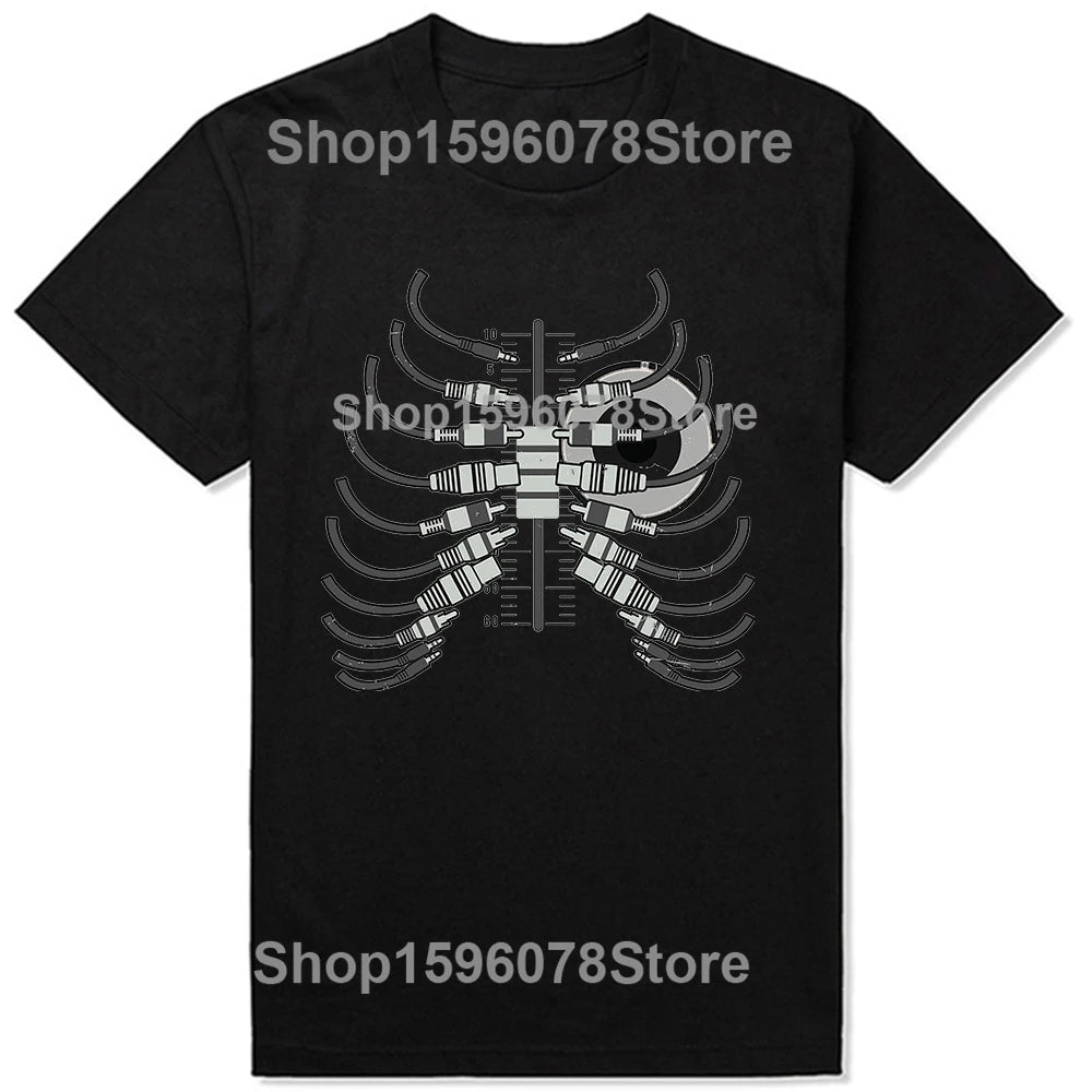 Husband Dad DJ Legend Funny Disc Music Player T Shirts Summer Graphic Cotton Streetwear Short Sleeve Birthday Gifts T-shirt Men