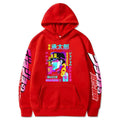 Anime HoodieKujō Jōtarō Graphic Print Sweatshirts Cozy Tops Oversized Hooded Pullover Y2K Sweatshirts Tops