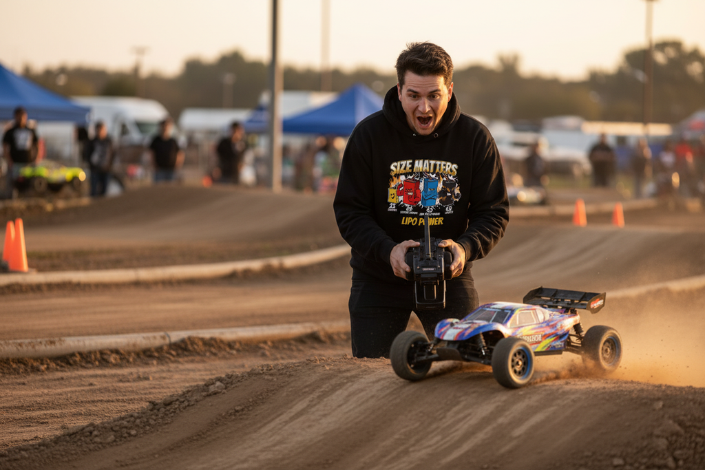 Action Shot - Racing with Controller