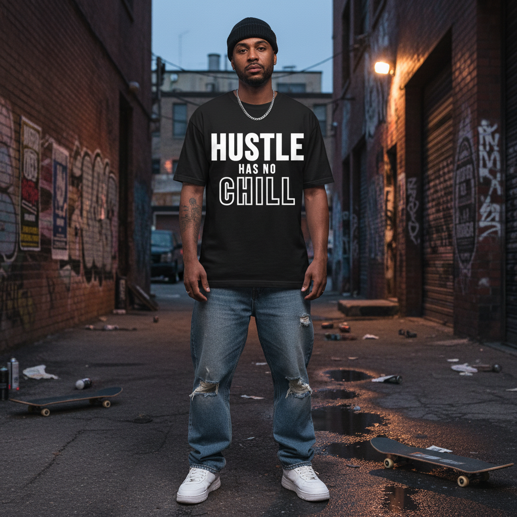 Black Hustle Has No Chill T-Shirt