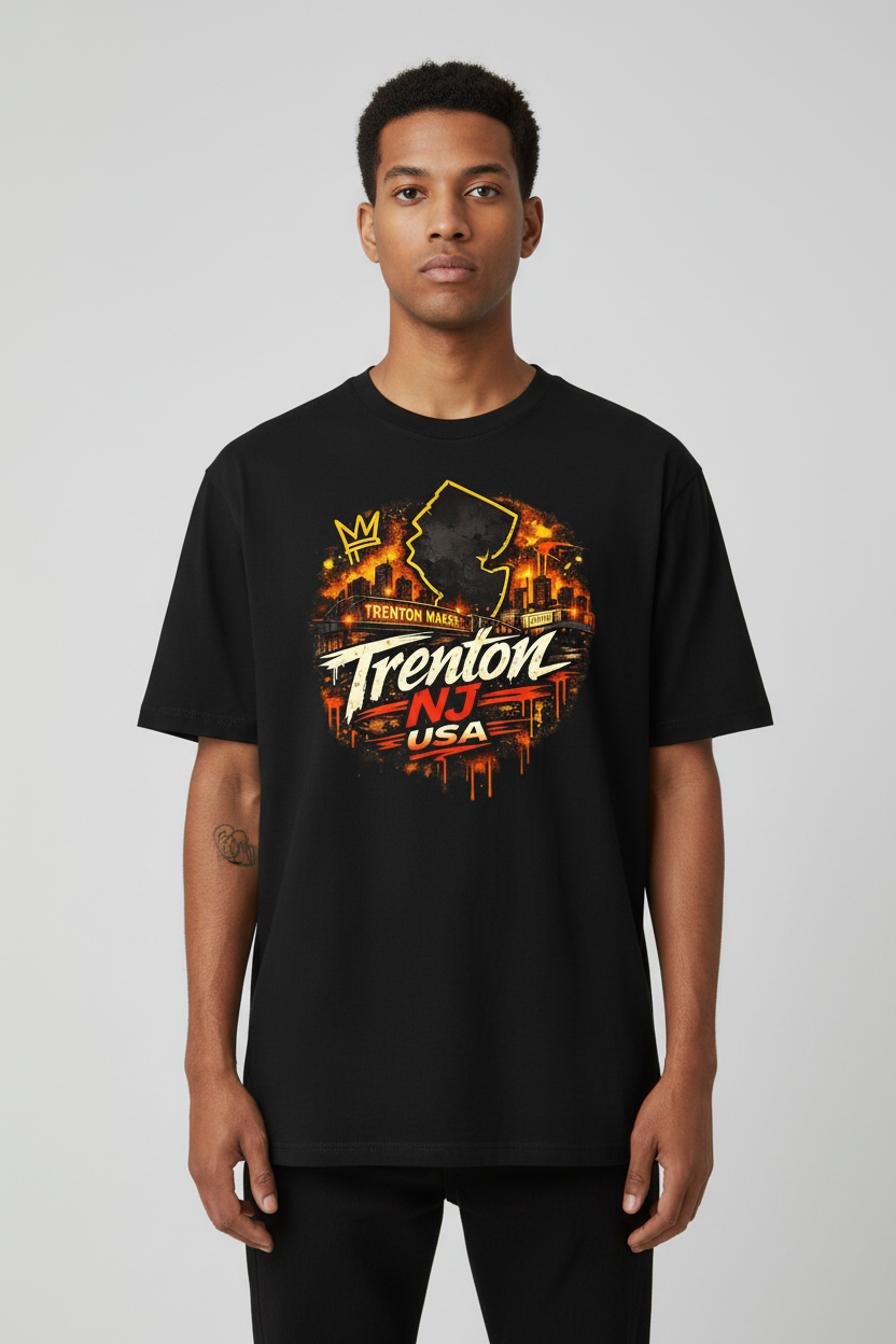 Black T-Shirt Model Mockup