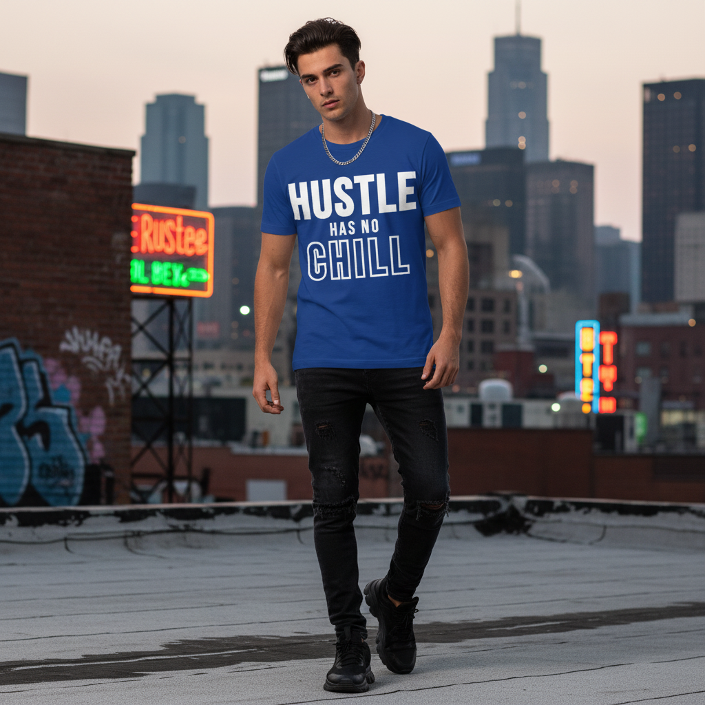 Blue Hustle Has No Chill T-Shirt