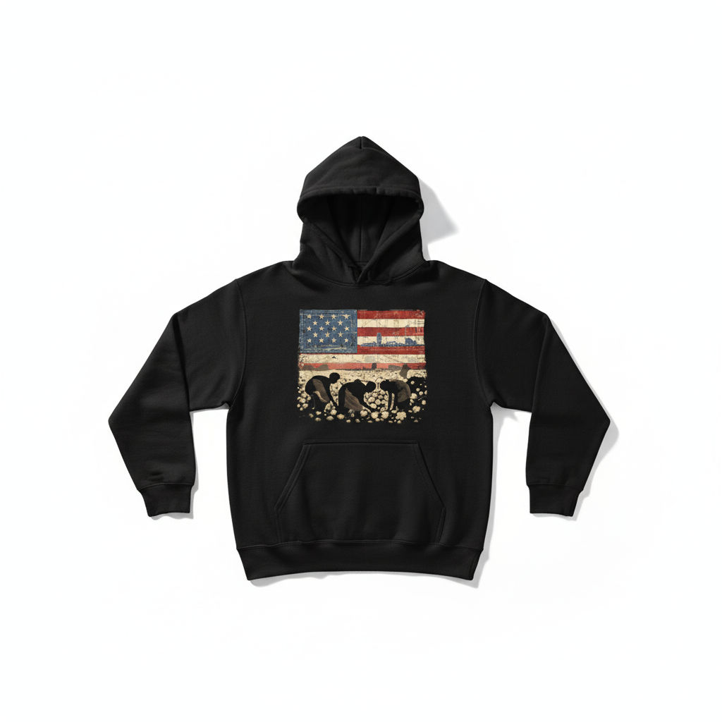 Foundation hoodie flat lay