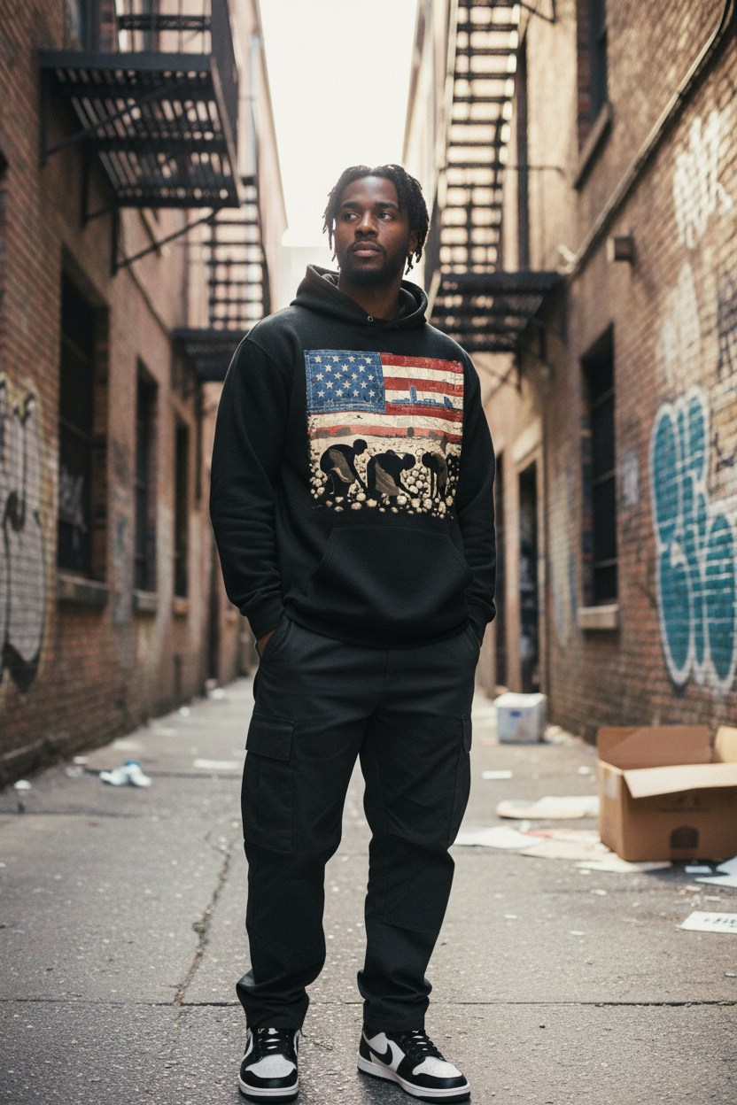 Foundation hoodie lifestyle shot
