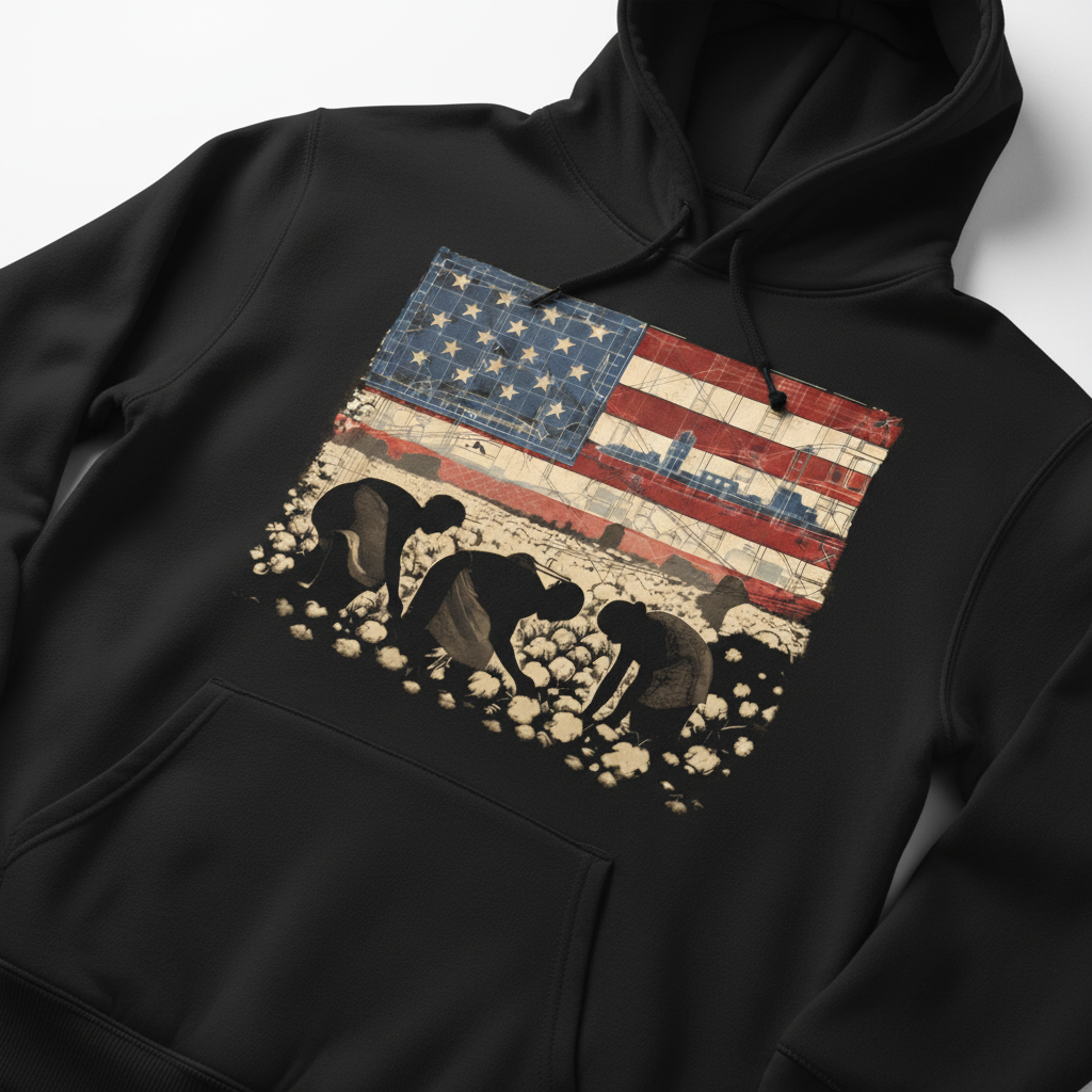 Foundation hoodie close-up detail