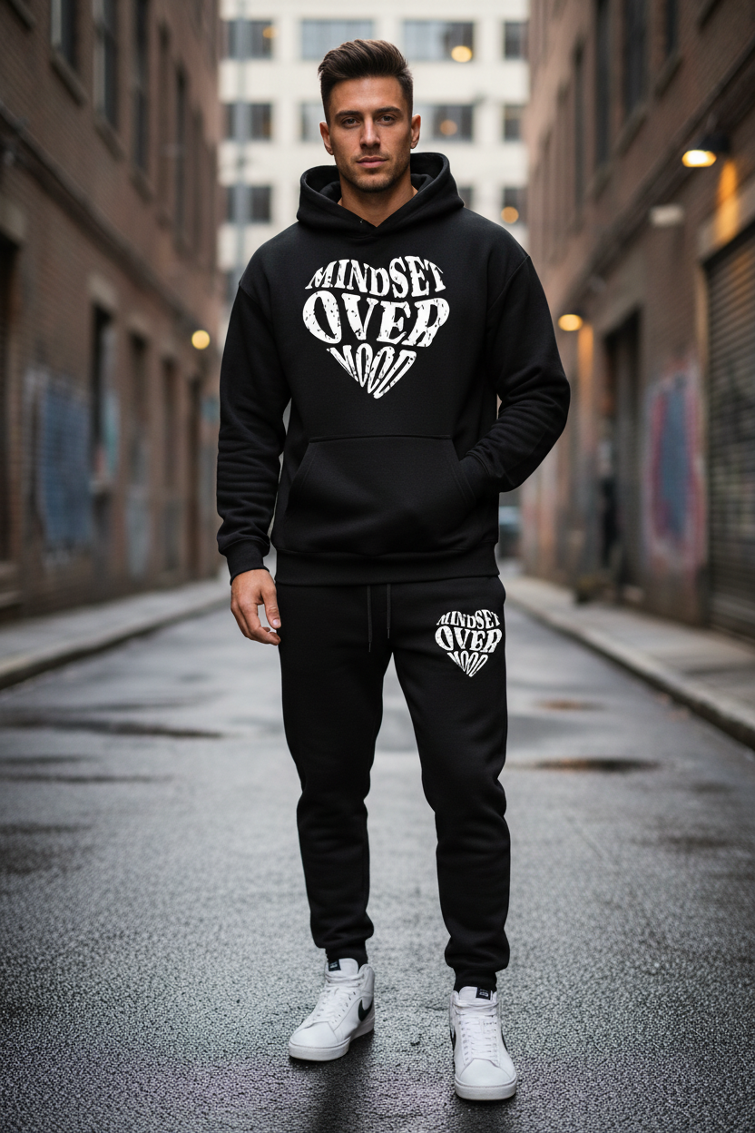 Mindset Over Mood 2-Piece Set - Hoodie & Joggers