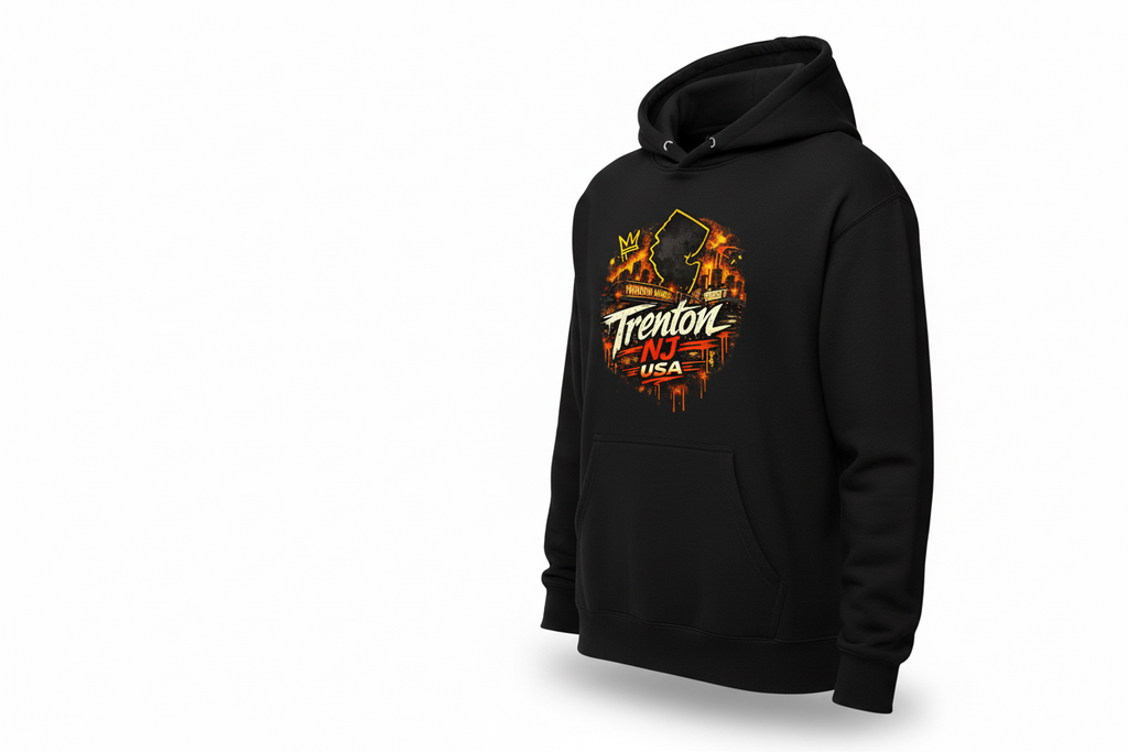 Trenton NJ USA Hoodie - City Pride Graphic