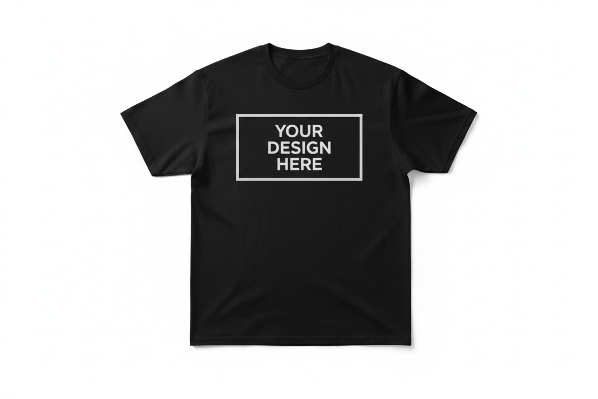 Your Design Here T-Shirt Mockup
